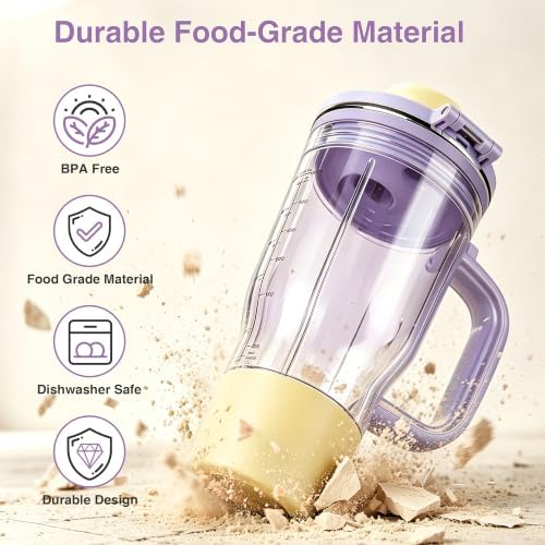 26oz Replacement Cup for Ninja BlendBOSS Blender DB301 DB351 Series - Image 5