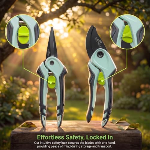 2-Pack Garden Versatile Professional Garden Pruning Shears Scissors