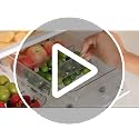 Fridge Organizer and Storage Drawer Roll Out Refrigerator Bins,2 Pack