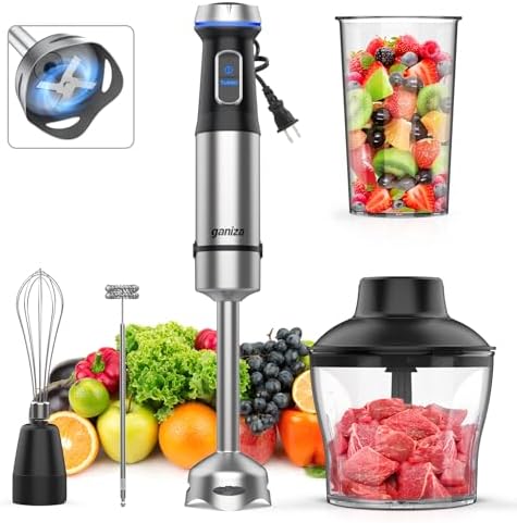 Immersion Blender 5 in 1 Hand Blender Max 1000W Heavy Duty Motor