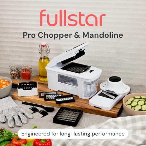 Fullstar Pro XL Vegetable Chopper & Mandoline Slicer, 8-in-1 Kitchen Tool - Image 2