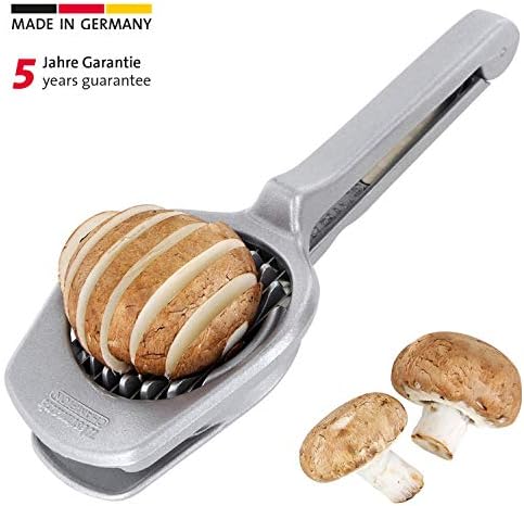 Mushroom & Egg Slicer – Heavy-Duty Aluminum Cutter with 7 Stainless Steel Blades for Even Slices, Multi-Purpose Food Slicer for Mushrooms, Eggs, Strawberries & Kiwi, Kitchen Essentials