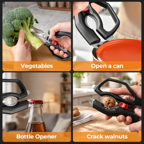Heavy Duty Kitchen Scissors, Poultry Shears for Meat & Bone