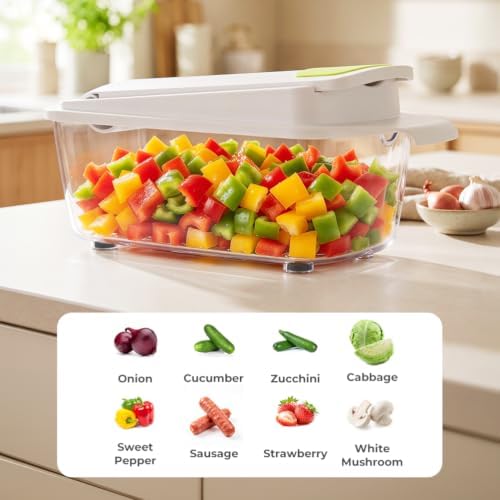 Vegetable Chopper Mandoline Slicer, Food Dicer Chopper, Veggie Cutter