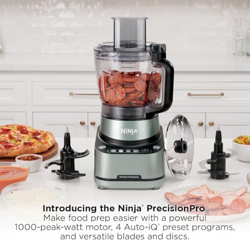 Ninja PrecisionPro Food Processor & Dough Mixer, 1000PW, 9-Cup, BZ601