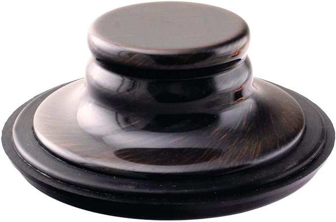 Westbrass A2165-11 4-1/4" OD Post Style Large Kitchen Basket Strainer with Waste Disposal Flange and Stopper Drain Set, Antique Copper