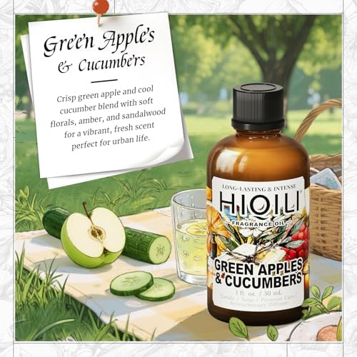 HIQILI Green Apples & Cucumbers Fragrance Oil for Candle, Soap & Perfume - Image 2