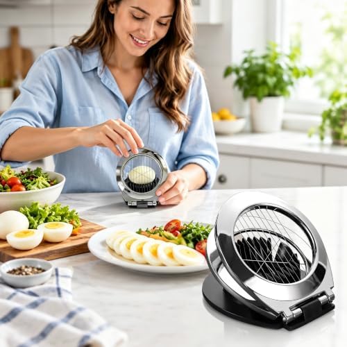 Egg Slicer for Hard Boiled Eggs,Dishwasher Safe - Image 7