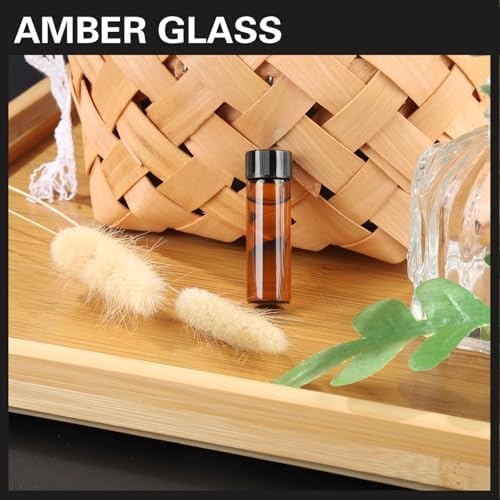 Teenitor 100pcs Essential Oil Bottles, 5ml Essential Oil Bottles Empty Glass Anointing Bottles, Small 5ml Oil Vial, Sample Bottles - Image 5