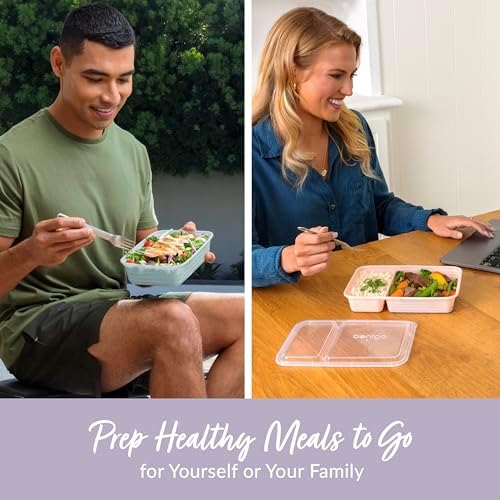 Prep Meal Prep Kit, 1, 2 & 3-Compartment Containers, 60 Piece Set