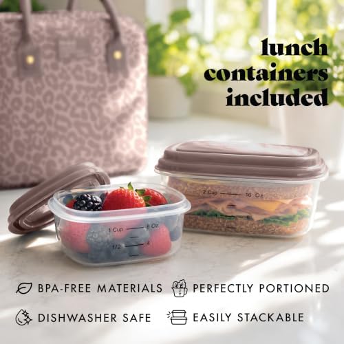 Bloomington Insulated Lunch Bag for Women w/ Containers
