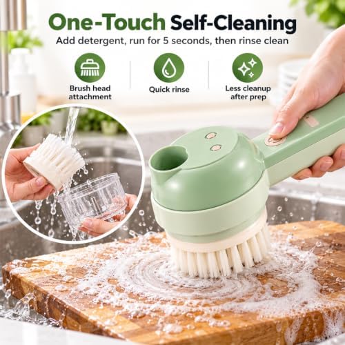 4 in 1 Wireless Electric Vegetable Chopper, Multi Blade Food Chopper - Image 5