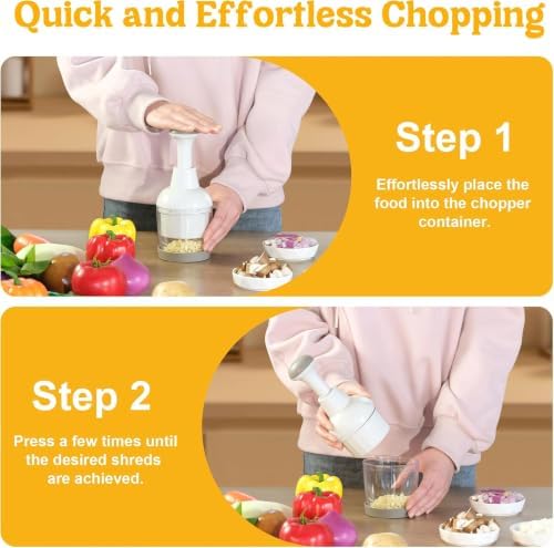 Manual Food Chopper with Container - Image 6