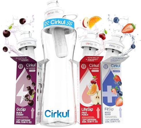 22oz Clear Plastic Bottle with 3 No Sugar, 0 Cal Flavored Water Sips