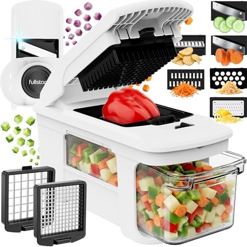 Fullstar Pro XL Vegetable Chopper & Mandoline Slicer, 8-in-1 Kitchen Tool by fullstar