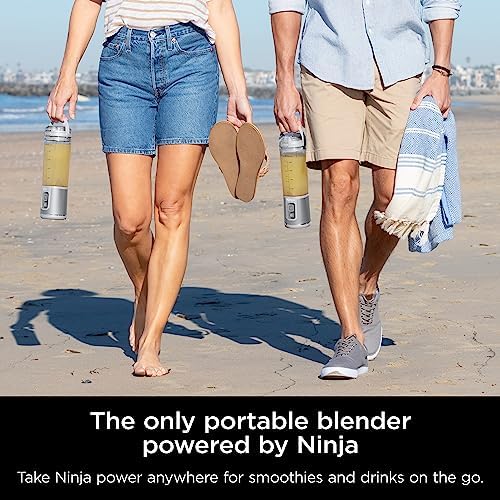 Ninja BC151WH Blast Portable Blender, Cordless, 18oz. Vessel, Personal Blender-for Shakes & Smoothies, BPA Free, Leakproof-Lid & Sip Spout, USB-C Rechargeable, Dishwasher Safe Parts, White (Renewed) - Image 2