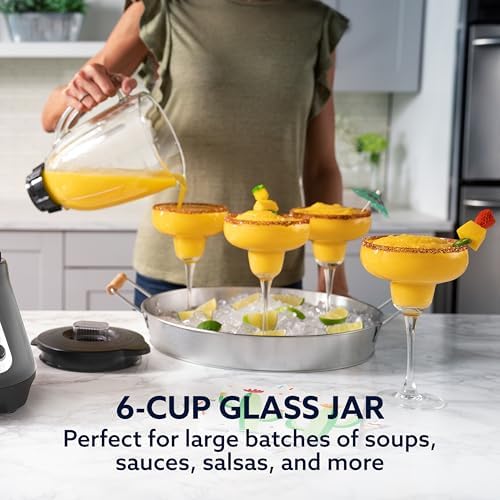 Oster® Classic Series 8-Speed Blender with 6-Cup Glass Jar, Gray - Image 5