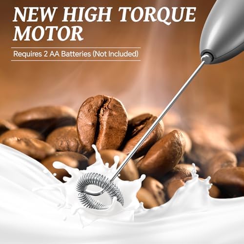 SIMPLETASTE Milk Frother Handheld Electric Foam Maker Battery Operated - Image 4