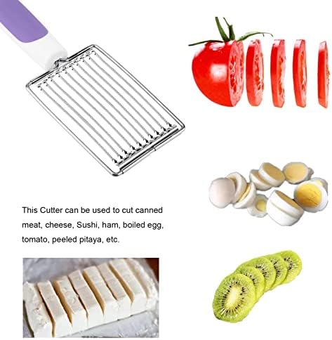 ASHATA Luncheon Meat Cutter, Stainless Steel Slicer with Handle for Egg, Ham, Cheese, Potato, Fruit, Tomato - Image 5