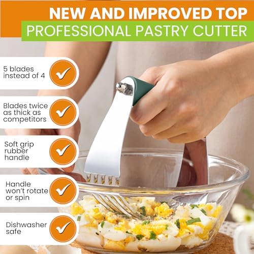 Spring Chef Large Dough Blender For Baking - Pro Pastry Blender, Pine Green - Image 3