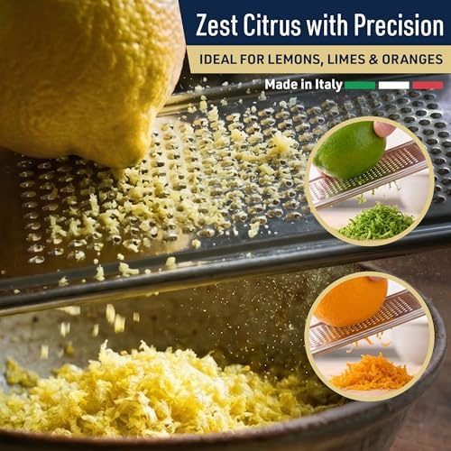 Kings County Tools Cheese Grater Handheld, Italian Made Kitchen Gadgets - Image 3