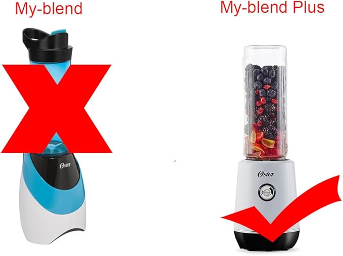 Replacement Parts 2 pack 20oz Sports Bottle with Spill-Proof Lid,Compatible with Oster MyBlend Plus Personal Blender