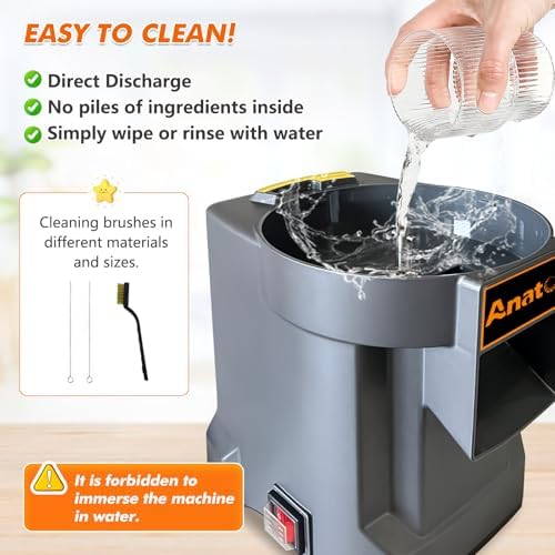 Anatole Electric Vegetable Dicer Chopper Commercial Food Processor 3 Blades - Image 4