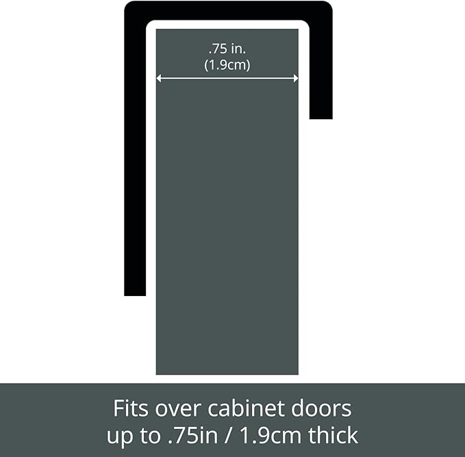 mDesign Over Cabinet Kitchen Storage Unit - Practical Organiser with Stainless Steel Storage Baskets - Hanging Cupboard Organiser for Cleaning Supplies and Cookware - Chrome