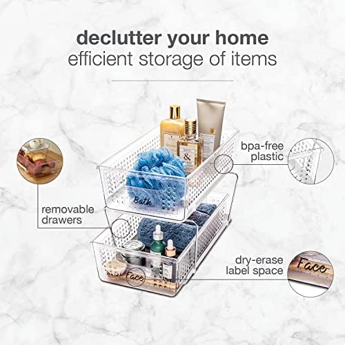 Premium Two Tier Organizer, Clear