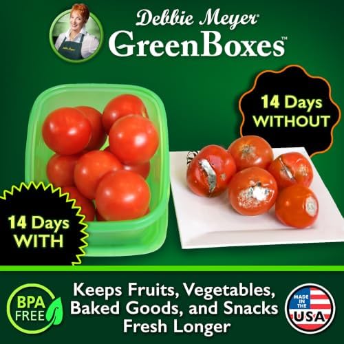 UltraLite GreenBox, Reusable Food Storage Containers with Lids