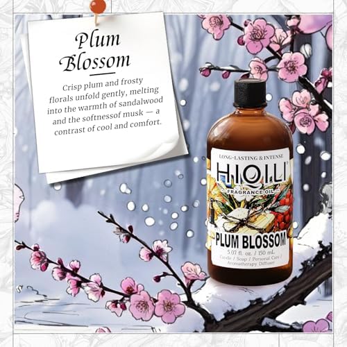 HIQILI Plum Blossom Fragrance Oil for Candle, Soap & Diffuser - Image 2