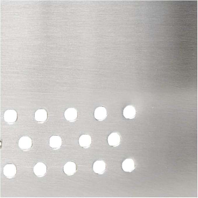RSVP International Endurance Kitchen Collection Colander Strainer, Corner Basket, Pierced Stainless Steel
