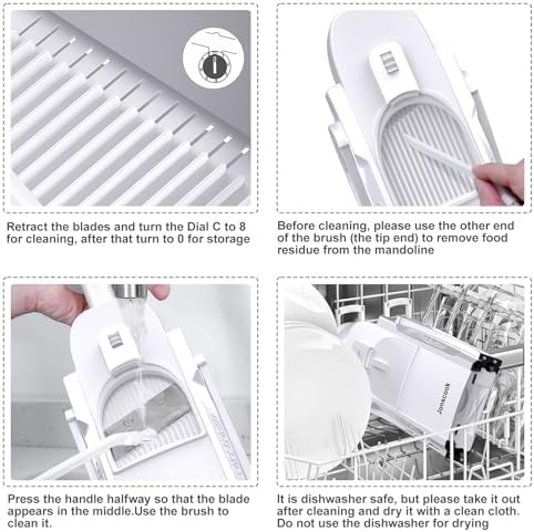 Safe Mandoline Slicer for Kitchen, Professional Vegetable Potato Slicer - Image 7