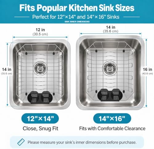 Small in Sink Dish Drying Rack, Stainless Steel Drainer, 13.4" x 11.6"