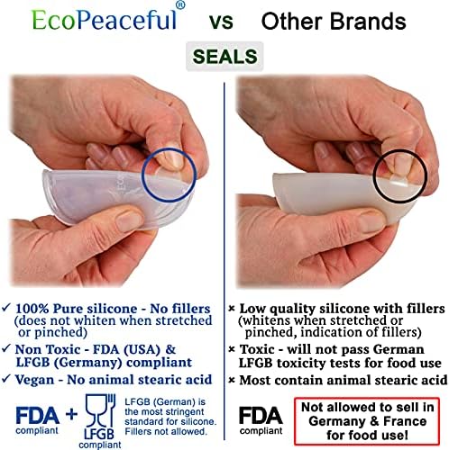 316 Surgical Stainless Steel Mason Jar Lids WIDE Mouth - Rust-proof, Airtight, Leak-proof, BPA-Free, PVC-free, Vegan, Reusable - Not for Canning