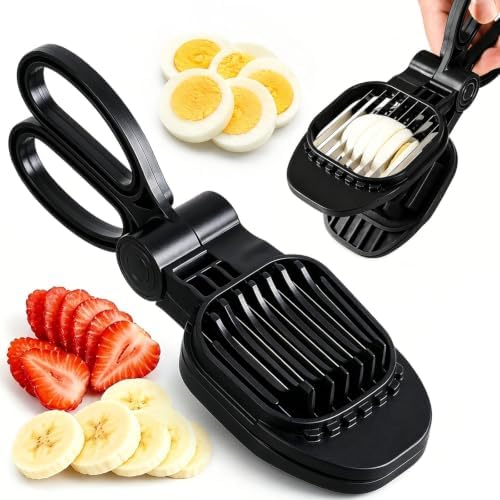 Fruit Slicer, Egg Slicer, Black