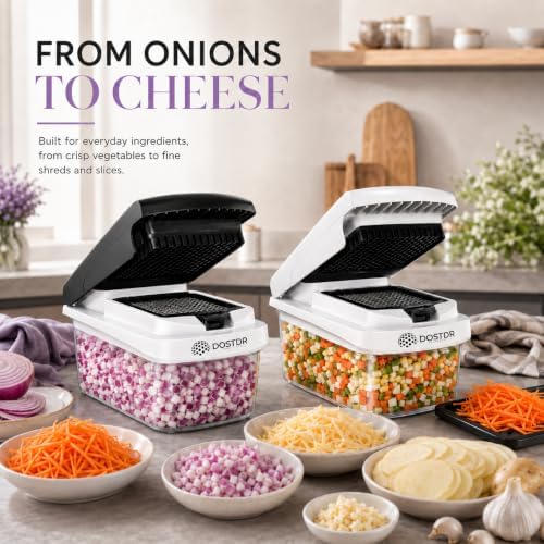 Compact Premium Vegetable Chopper Container Graded Stainless Steel & ABS