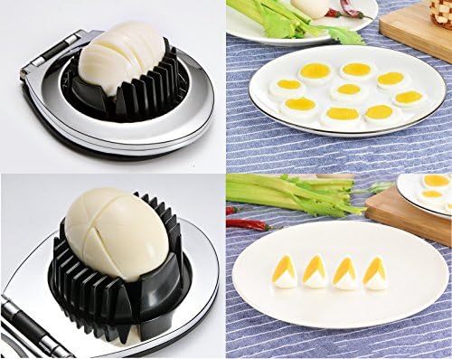 Egg Slicer Cutter Multi-functional Hard Boiled Egg Wedger (2 in 1) - Image 6