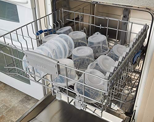 Food Storage Containers with Lids 8oz, 16oz, 32oz Freezer Deli Cups Combo Pack, 44 Sets BPA-Free Leakproof Round Clear Takeout Container Meal Prep Microwavable, Airtight Lids (Mixed Sizes)