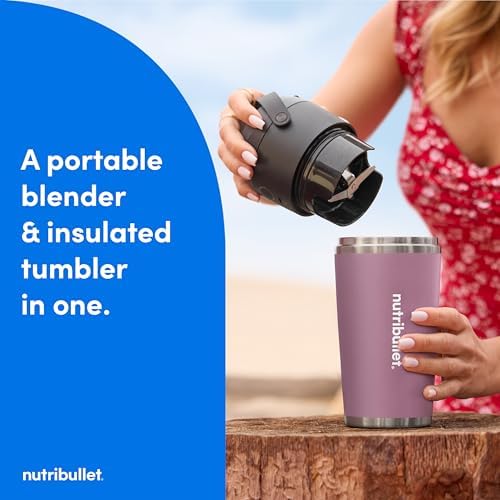 nutribullet Flip Portable Blender with Insulated Cup, Lavender, NBPB50350LAV - Image 2