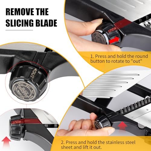 Mandoline Slicer for Kitchen, 7-in-1 Adjustable Vegetable Slicer