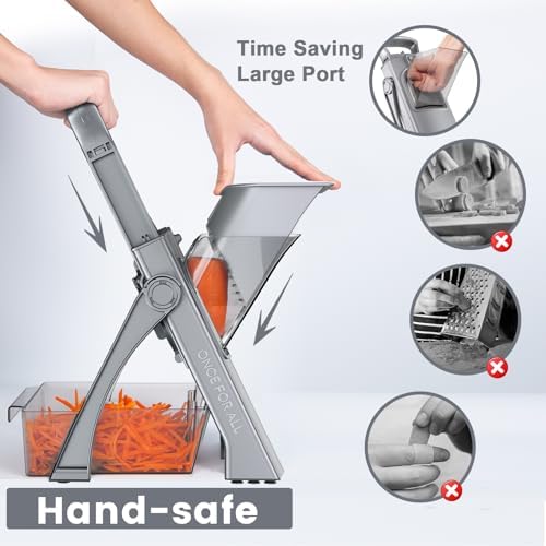 Safer Mandoline Slicer for Kitchen, Vegetable Slicer & Chopper