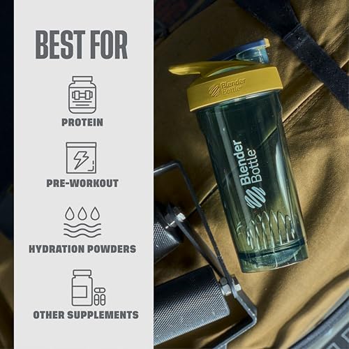 BlenderBottle Sport Flip Tritan Shaker Bottle 28 oz Yellow - Image 5