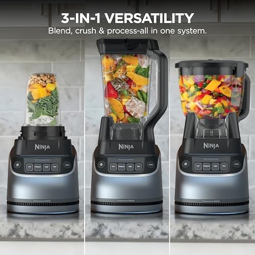 Ninja UltraCrush Pro Kitchen System, 1500W, 72oz Blender, Silver, BP401 - Image 3