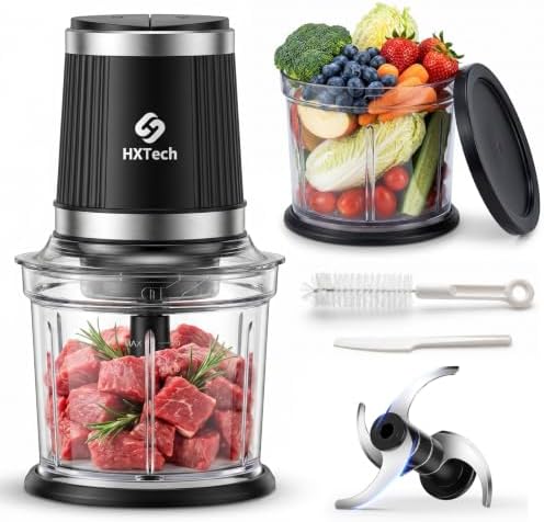 Food Processor with Two 4-Cup Bowls: 2-Speed Electric Food Chopper by Unknown