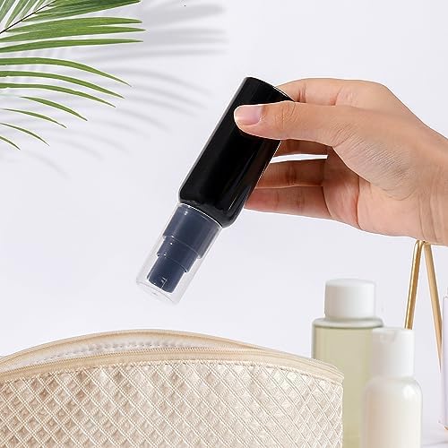 Travel Pump Bottles Set – 10 Pack 2oz (60ml) Empty Clear Plastic Pump Dispensers with Black Cap, Refillable Travel Size Toiletries Containers for Lotion, Cream, Shampoo & Essential Oil - Image 6