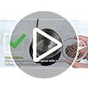 Electric Coffee and Spice Grinder, 2 Removable Bowls, Stainless