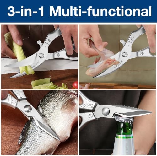 Kitchen Scissors for Food All Purpose: 2-Pack Kitchen Shears Heavy Duty