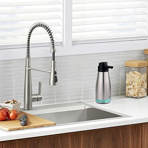 15oz Liquid Soap Dispenser for Dish and Hand Soap Stainless Finish