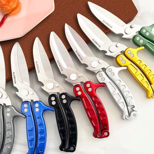 Kitchen Shears Heavy Duty, Poultry Shears, Safety Lock, Blue